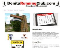 Tablet Screenshot of bonitarunningclub.com